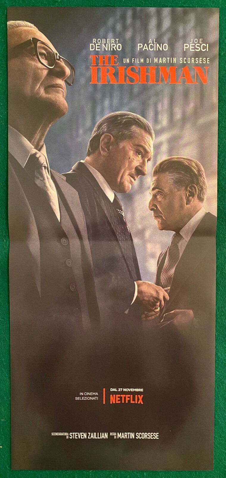 Locandina originale film The Irishman (2019) - Regia di Martin Scorsese