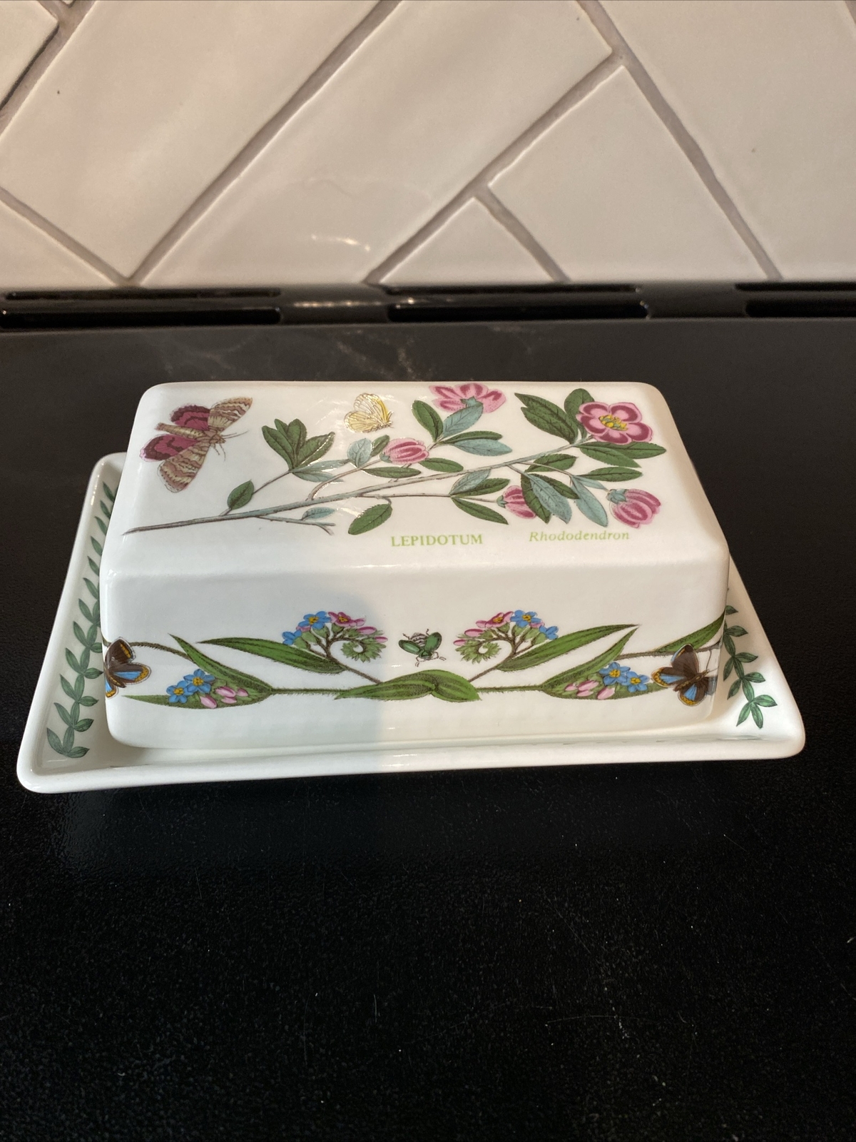 Botanic Garden Portmeirion Butter Dish eBay