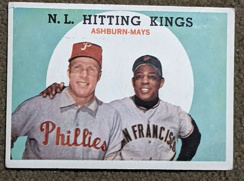 WILLIE MAYS / RICHIE ASHBURN 1959 TOPPS HITTING KINGS. | eBay