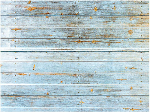 7X5Ft Wood Backdrops Blue Wood Floor Backdrop for Photography Vinyl Baby Shower - Picture 11 of 12