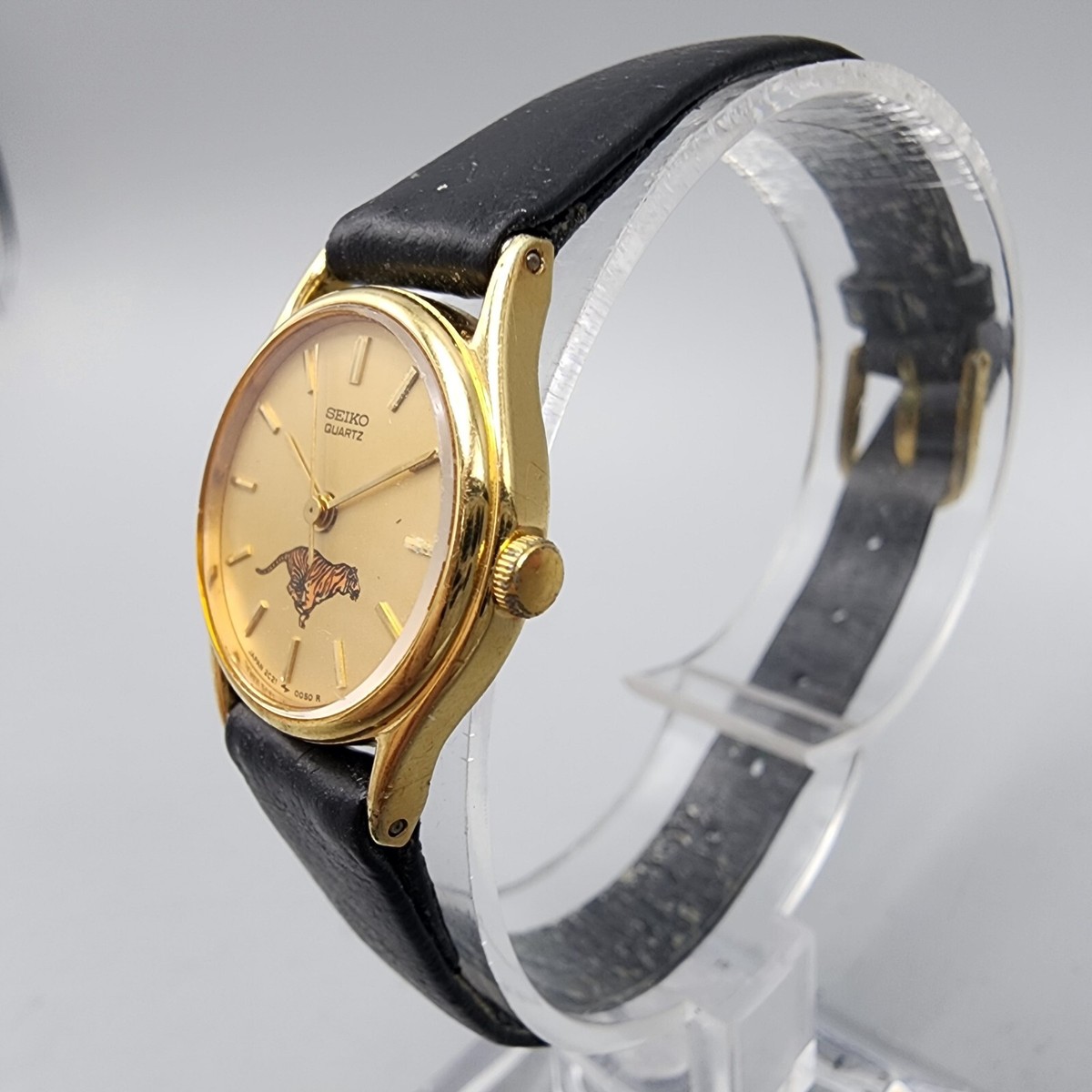 Seiko Watch Women 21mm Gold Dial Gold Tone Exxonmobil Tiger Seiko Watch Women 21mm Gold Dial Gold Tone Exxonmobil Tiger