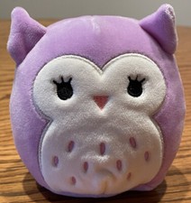 Squishmallows Anniversary Edition 4" Holly the Purple Owl LT ED HTF Plush Animal