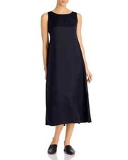Eileen Fisher Ballet Neck Sleeveless Dress Black Size XXS 2XS NEW