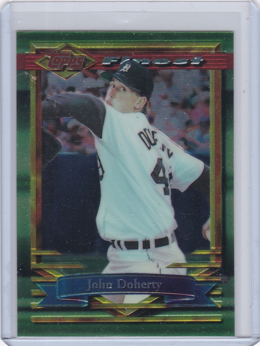 1994 Topps Finest #277 John Doherty Tigers Free Shipping!