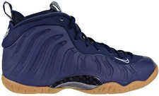 Nike Little Posite One GS sz 5.5Y Foamposite Midnight Navy Gum Brown 644791-405