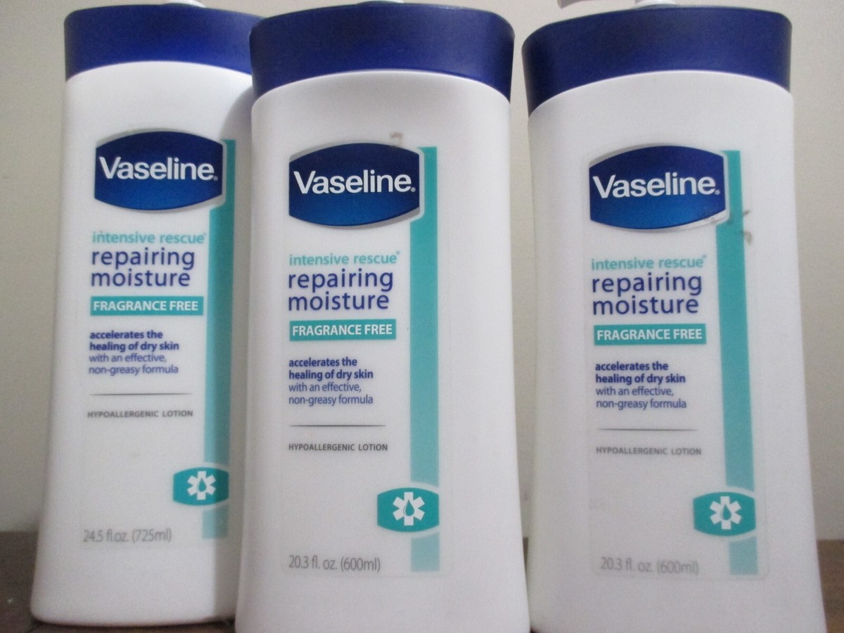 3-Vaseline Body Lotion intensive care repairing moisture Fragrance