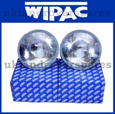 Land Rover Defender Quadoptic Headlamps Halogen Headlight Pair- WIPAC - RTC4615