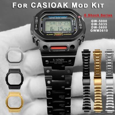 Titanium Modification Strap Bezel Set For Casioak GLS5600 GWM5610 GW-5000 DW5600