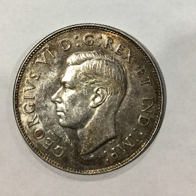 Canada 1946 George VI Better Date Fifty Cents Fully Lustrous Some
