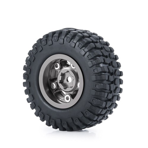 Juegos de neumáticos de aleación CNC 1,0"" con llanta de rueda Beadlock para automóvil sobre orugas de radiocontrol 1/24 axial SCX24 - Imagen 89 de 124