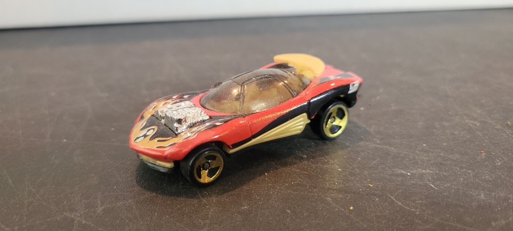 T7 Small Toy Car Collectible Hot Wheel, Matchbox, metal etc RACE PAINTED HOOD