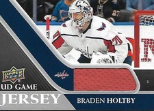 2020-21 UD Hockey Jersey  BRADEN HOLTBY WASHINGTON CAPITALS