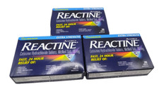 3X! Reactine Extra Strength fast 24-hour relief of sneezing 10mg (20 tablets)