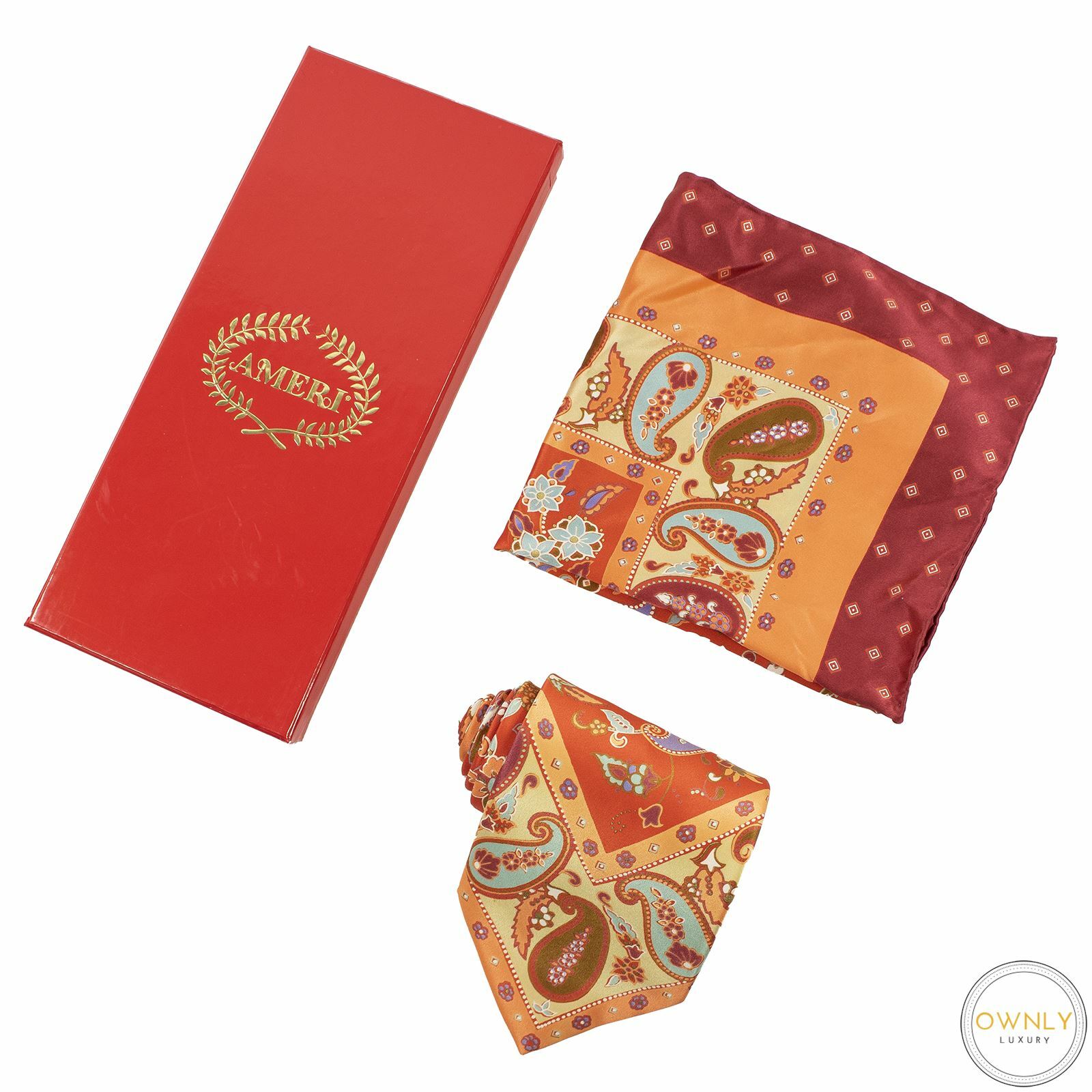 NIB Ameri Fire Multi-Color 100% Silk Mandala Pais… - image 1