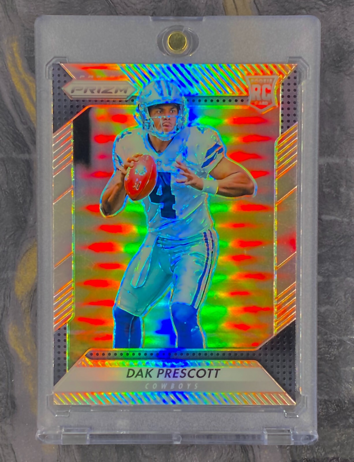 DAK PRESCOTT RC REFRACTOR SILVER HOLO PRIZM Dallas Cowboys 2016 Rookie Holo
