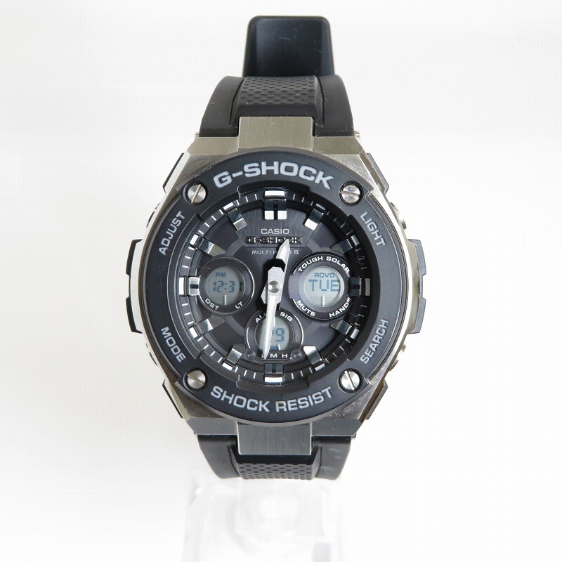Casio G-Shock GST-W300-1AJF Solar Ana-Digi Men's Watch Black Used