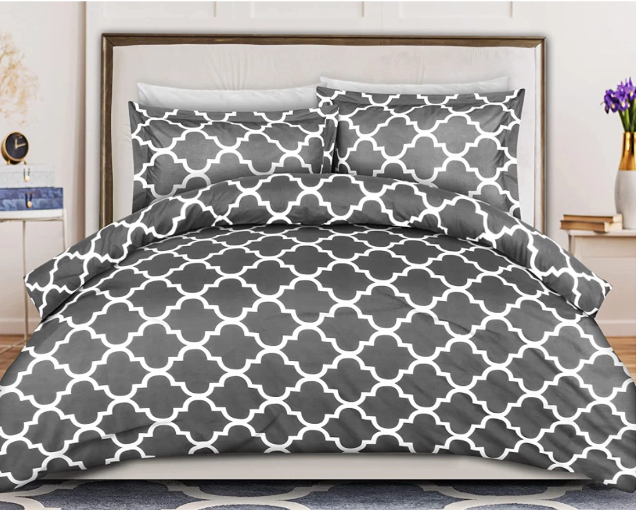 Utopia Bedding Queen Comforter Set (Grey) with 2 Pillow Shams