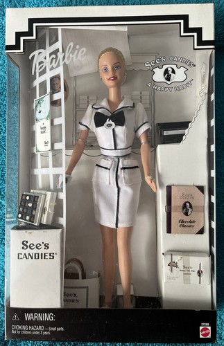 Barbie 1999 sees candy Barbie Doll first job sees candy new in box