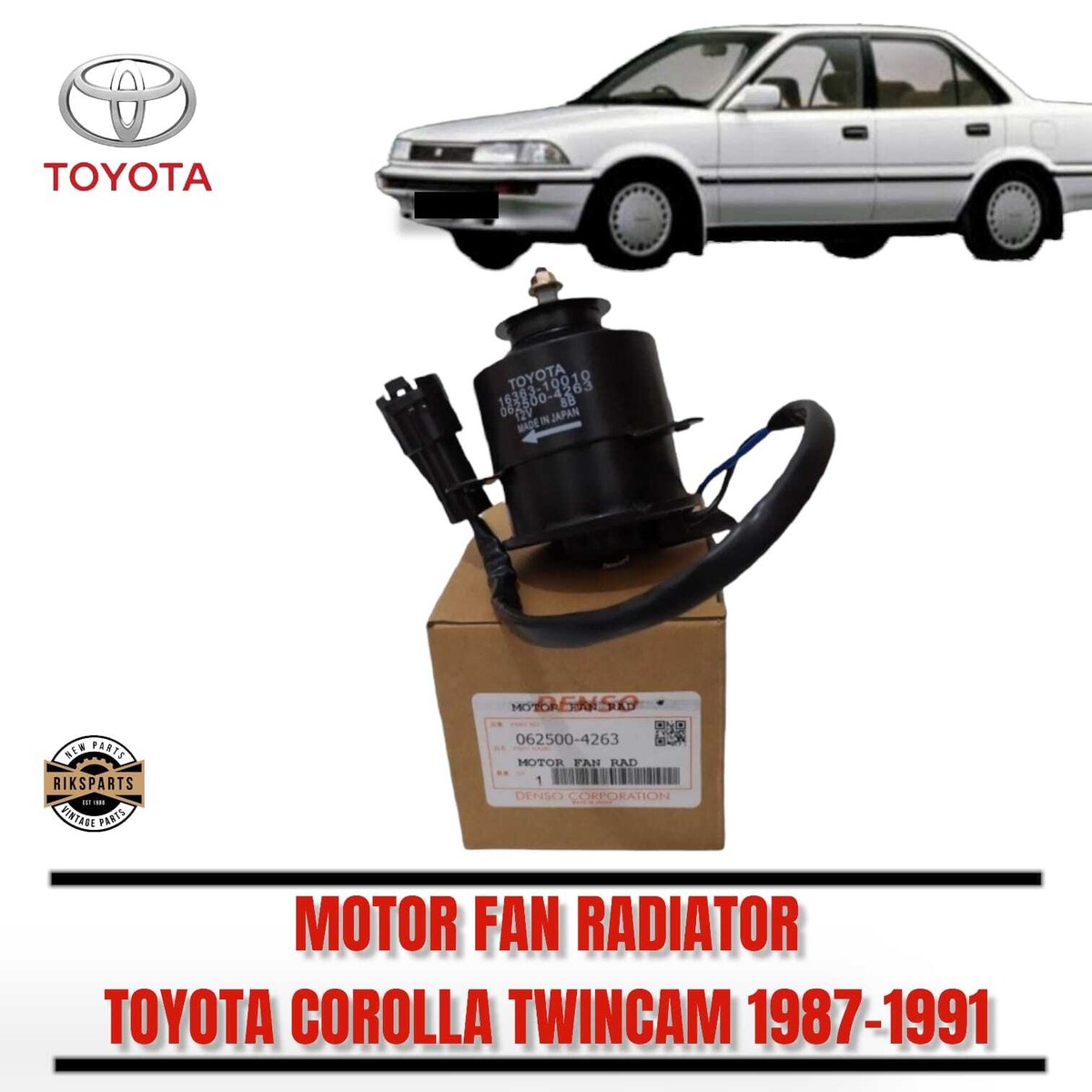 Toyota Corolla AC Air Conditioning Motor Fan Radiator 062500-4263