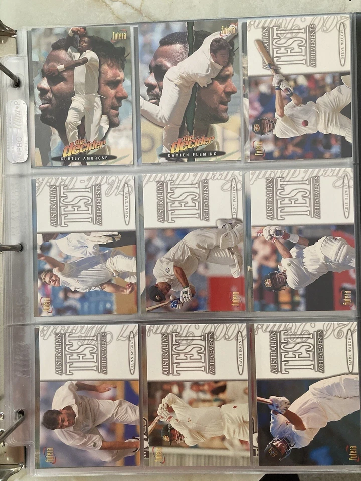 NEW. Futura 1996 The Decider Cricket set Of 90 Cards. Inc Shane Warne Puzzle. - image 3 of 4