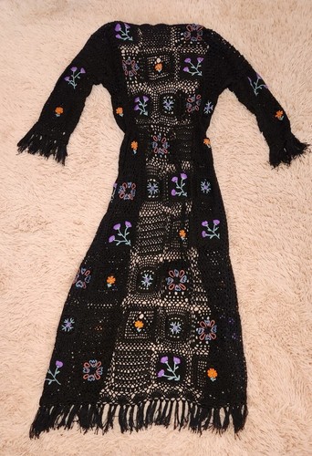 Kimono de ganchillo Free People x Flook hortensia talla M/L - Imagen 10 de 14