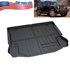 TPO Trunk Cargo Mat Liner Carpet Fit for 2011-2017 Wrangler 4-Door All-Weather