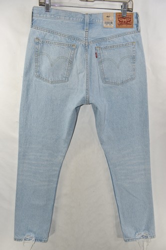 Neu Levi's 501 S Skinny High Rise Distressed hellblaue Damenjeans Größe 30 x 28 - Bild 6 von 10