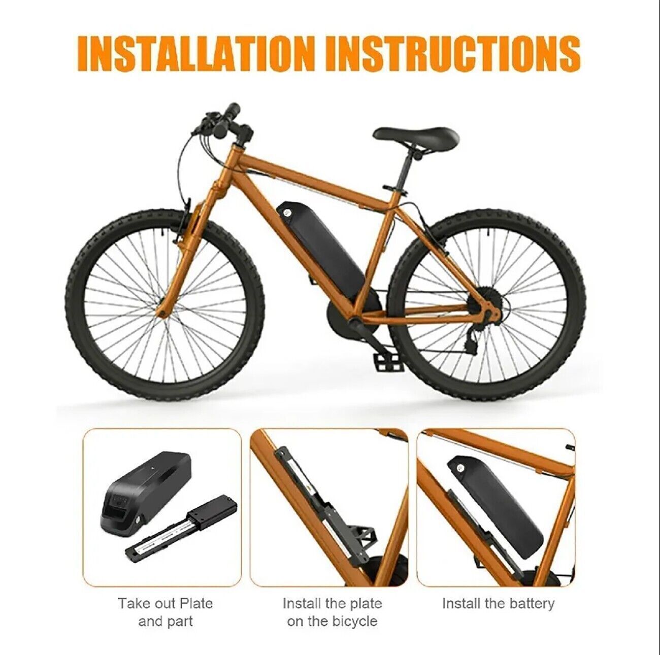 36V Hailong Lithium Ebike Battery Electric Bike Battery 5Pin For 200~1000W Motor