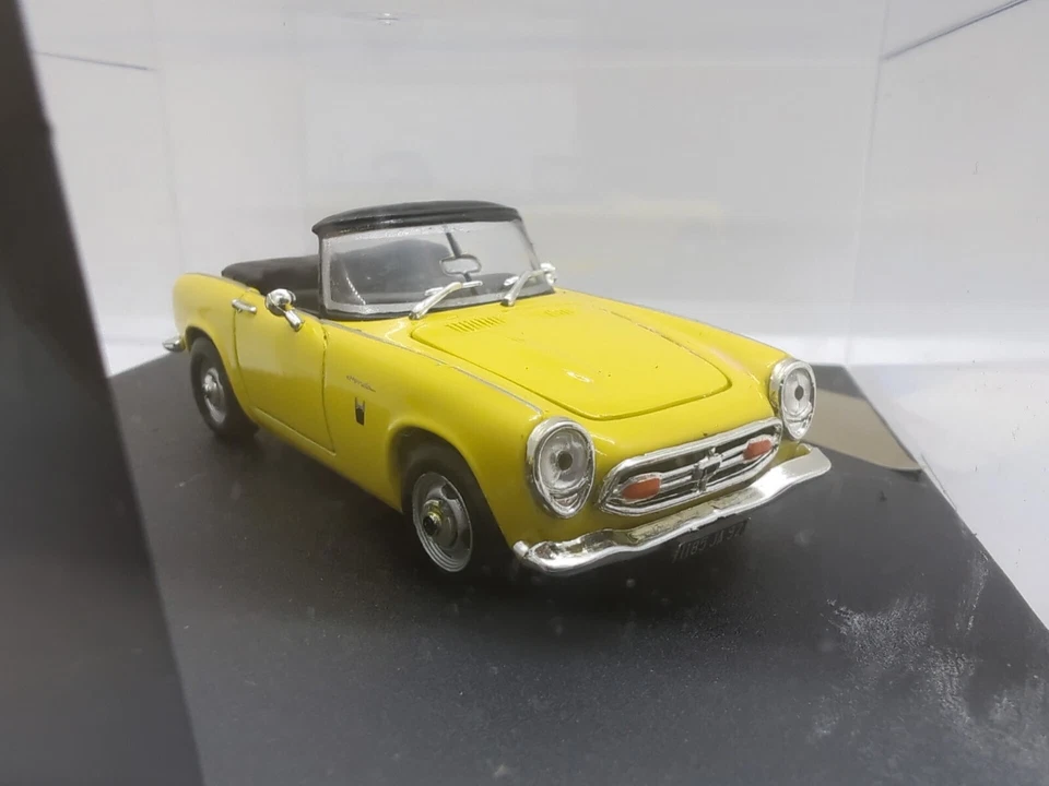 Vitesse escala 1/43 086B 1966 Racing amarillo Honda S800 modelo diecast en caja. Foto 4 de 4