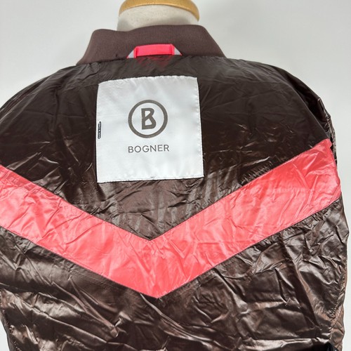 Bogner Damengröße 8 Medium gefütterte Daunenjacke mit Kapuze Mantel braun - Bild 15 von 19
