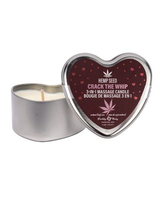 Earthly Body 3 in 1 Warm Massage Candle Scent:  Crack The Whip 4 Oz
