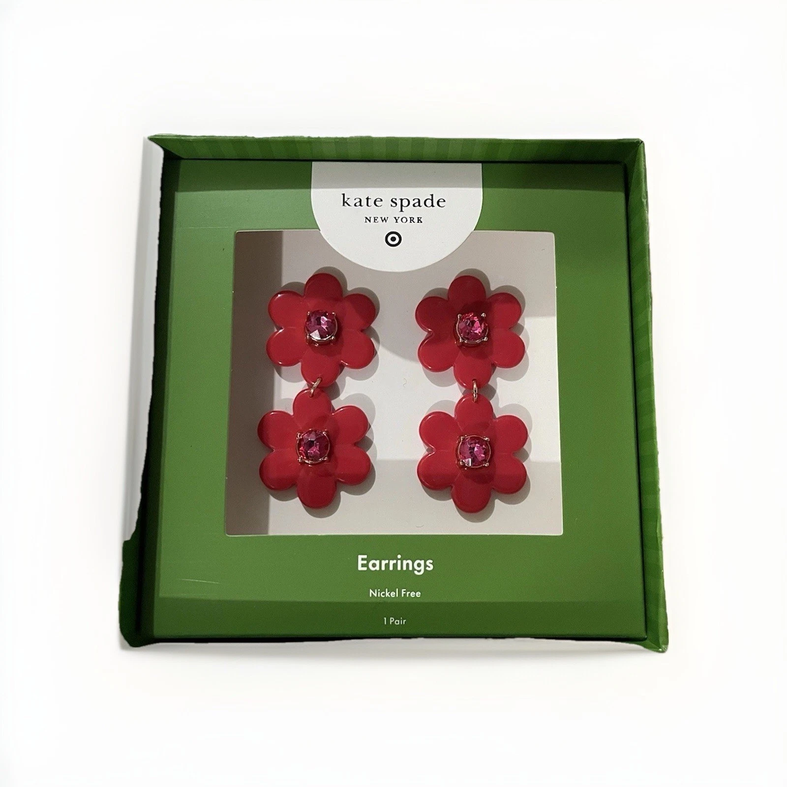 Orecchini Kate Spade Fiori Rossi