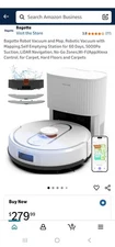 Bagotte Robot Vacuum and Mop Self-Emptying, 5000Pa Robotic Vacuum