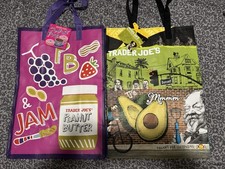 2 Trader Joe's Eco Reusable Shopping Tote Bag Southern California  Comfort .. 