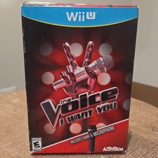  The Voice: I Want You Nintendo Wii U Karaoke Game + Microphone w/ Big Box