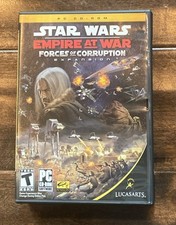 Star Wars: Empire at War - Forces of Corruption (PC,2006) Key Manual 2 DISCS CIB