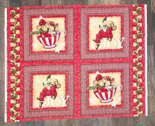 Daisy Kingdom Merry Mice by Beth Yarbrough Springs Cotton Fabric Panel 35" x 43"