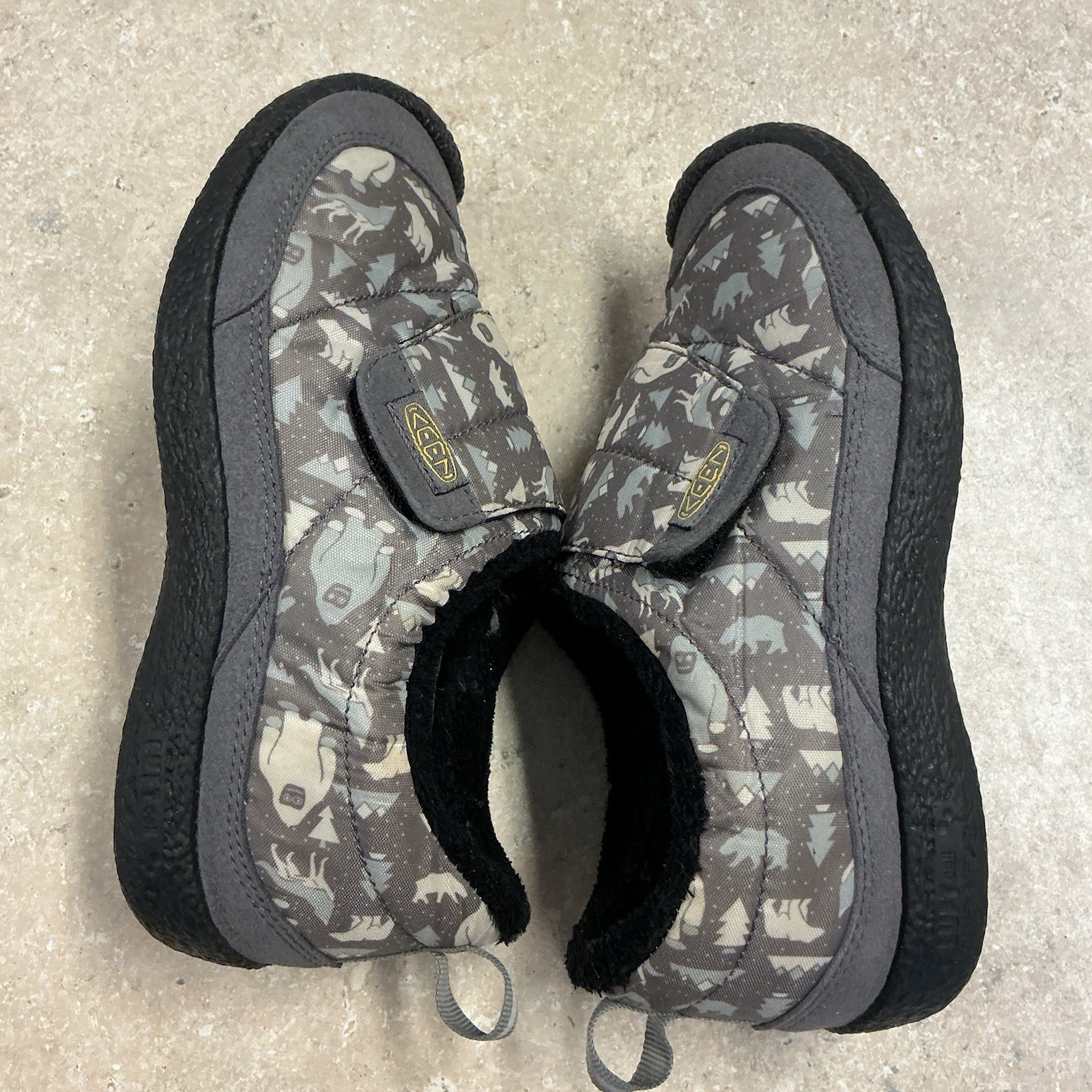 Scarpa da trekking Keen Kids TG 3 Howser bassa avvolgente grigio stella bianca campeggio