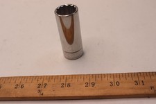 Husky 12 Point Deep Socket Chrome Steel 3/8 D...