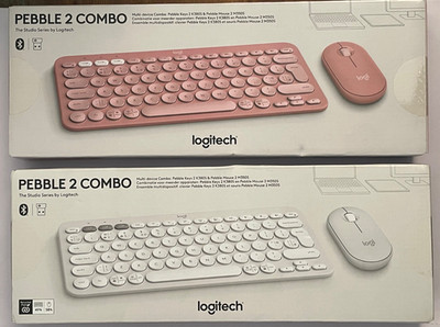 LOGITECH Wireless Pebble 2 Combo K380S Tastatur M350S Maus weiß oder pink versiegelt