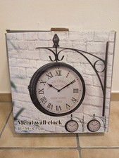 Bahnhofsuhr Doppelseitig, Vintage-Dekor