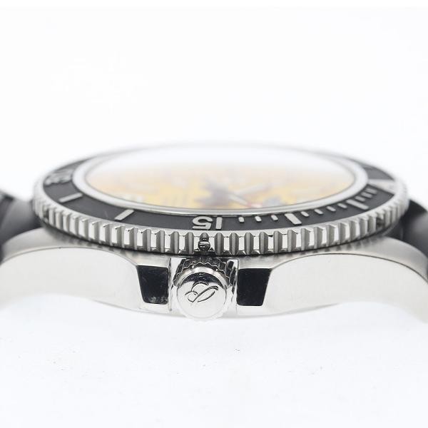 Breitling Superocean 42 A17366 42mm SS Yellow Dial Automatic Watch #C5502 image 4
