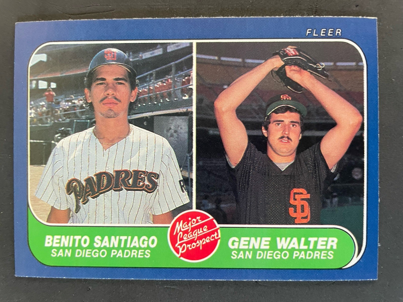 1986 Fleer - Benito Santiago, Gene Walter #644 (RC) Padres