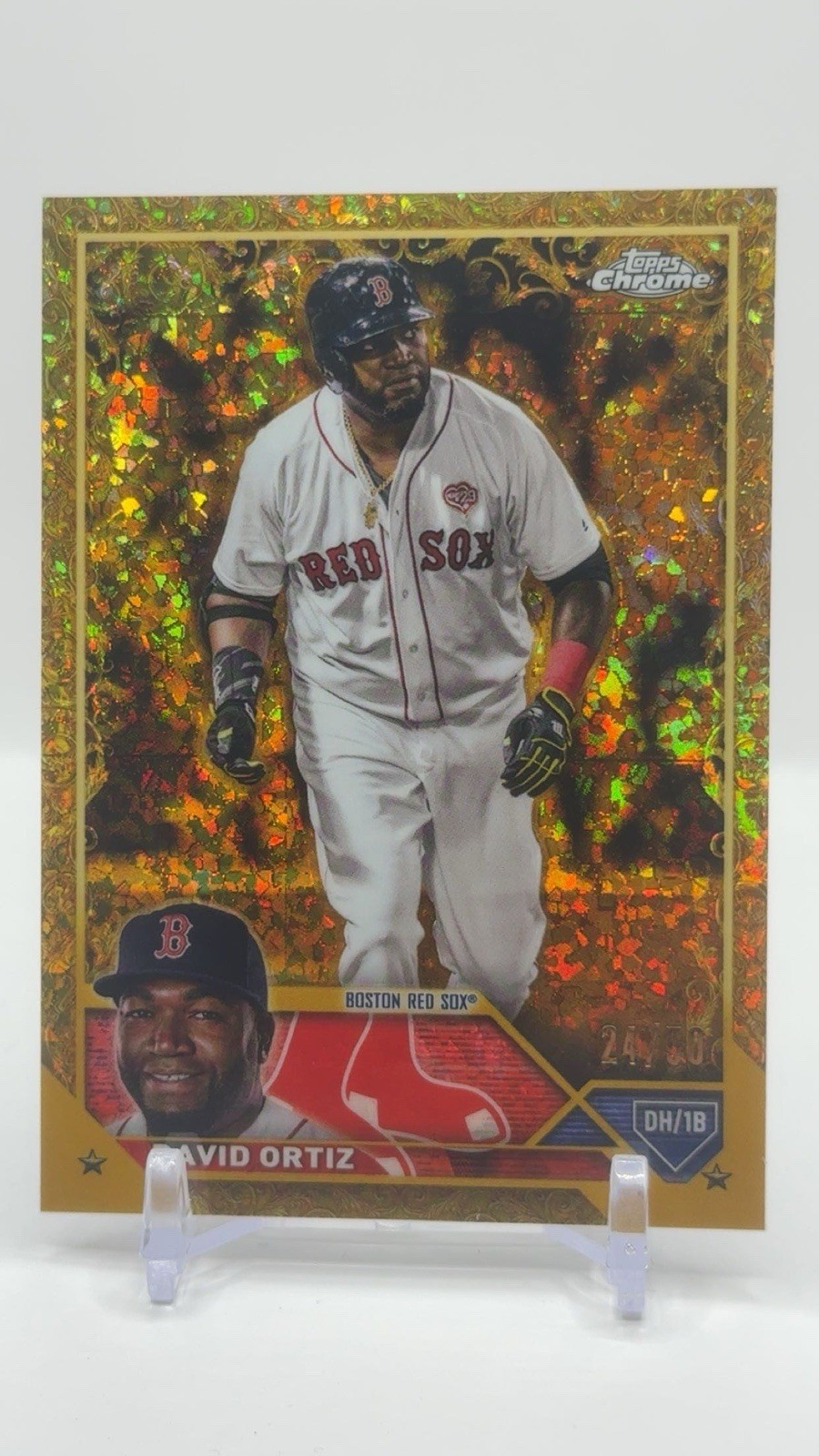 2023 Topps Gilded Collection David Ortiz Gold Mini Diamond /50 Red Sox