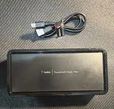 Belkin Thunderbolt 3 Dock Plus F4U109 Docking Station, USB 3.0, AC-Powered