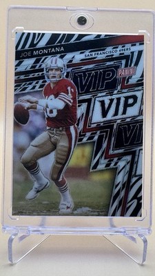 2025 Panini VIP JOE MONTANA Zebra Prizm SSP 49ers