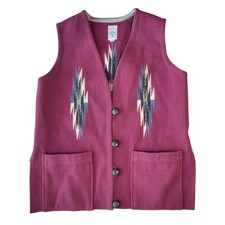 Vintage Ortega  s Chimayo Wool Vest Medium Unisex
