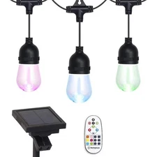 Westinghouse 21' Color Changing Solar Powered LED String Lights W/Remote Control