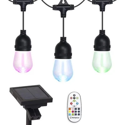 Westinghouse 21' Color Changing Solar Powered LED String Lights W/Remote Control