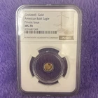 New ListingUndated Gold American Bald Eagle Private Issue  Ms70